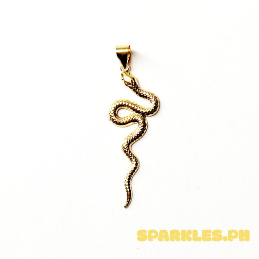 18k Saudi Gold Cobra Pendant - SKU-HH9DF4E7