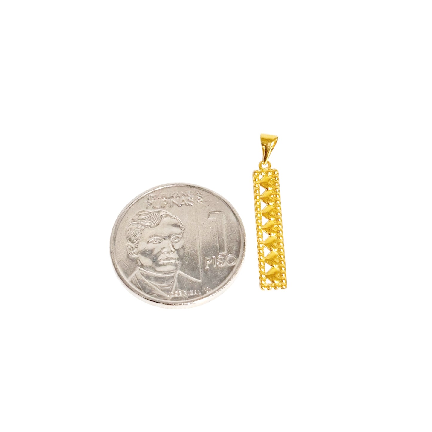 18k Saudi Gold Toblerone Pendant .21 grams - SKU-C5IKD9AJ