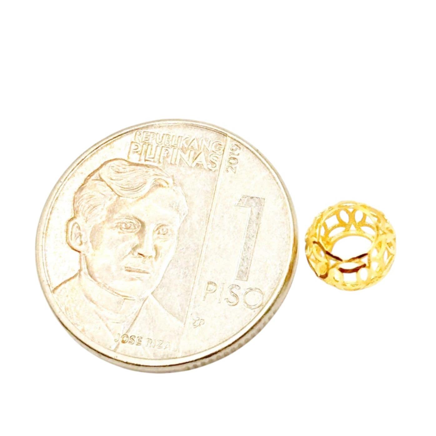 18k Saudi Gold Money Catcher Ball Pendant - SKU-S89DHTZN