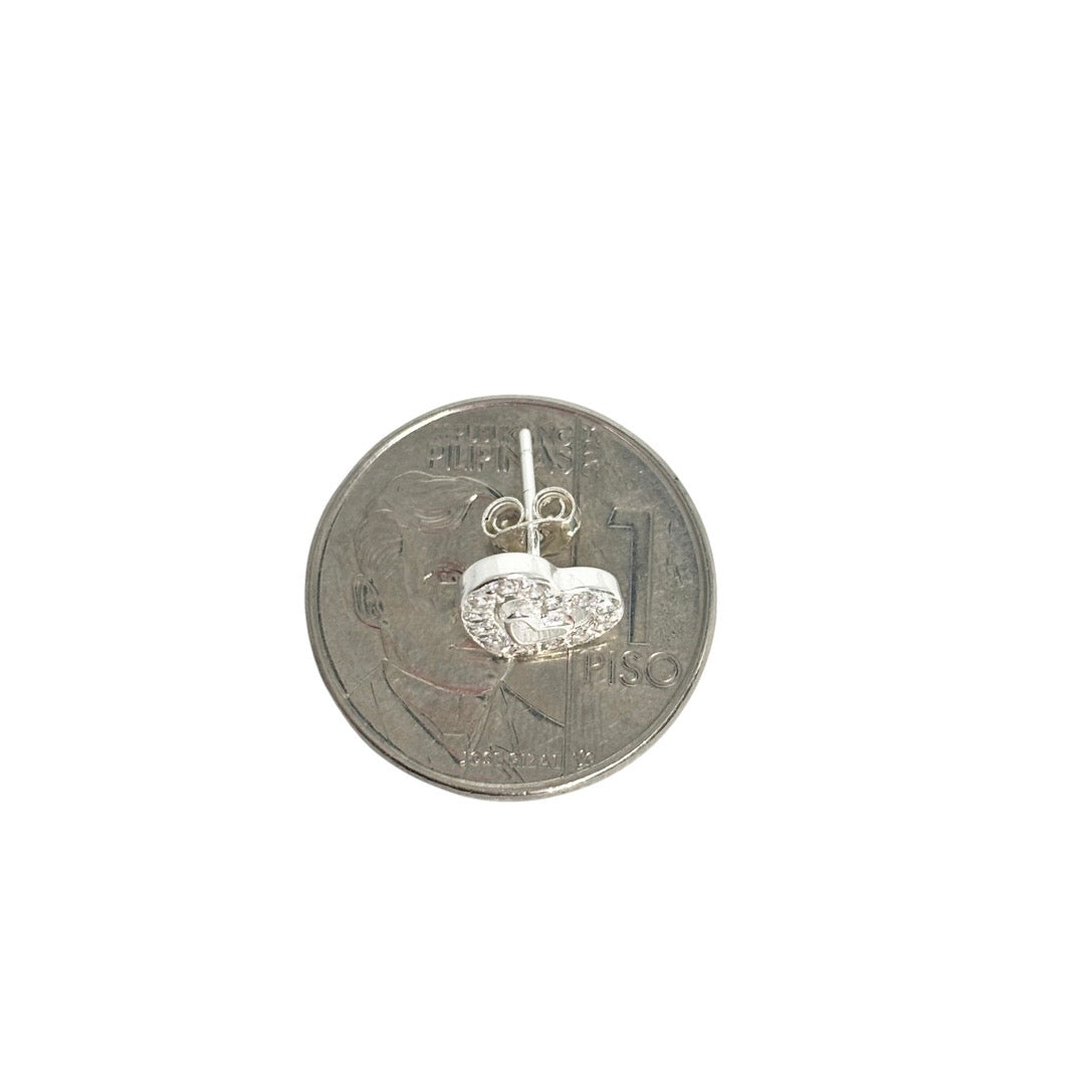 MT - 92.5 Sterling Silver - Heart Glow Earrings