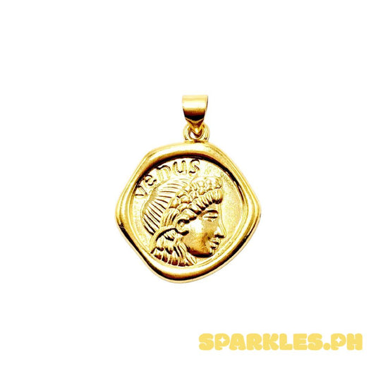 18k Saudi Gold Venus Pendant - SKU-O64MC19U