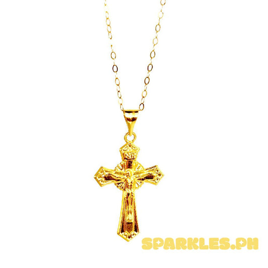 18k Saudi Gold Set Crown Cross + Tauco Chain lv1