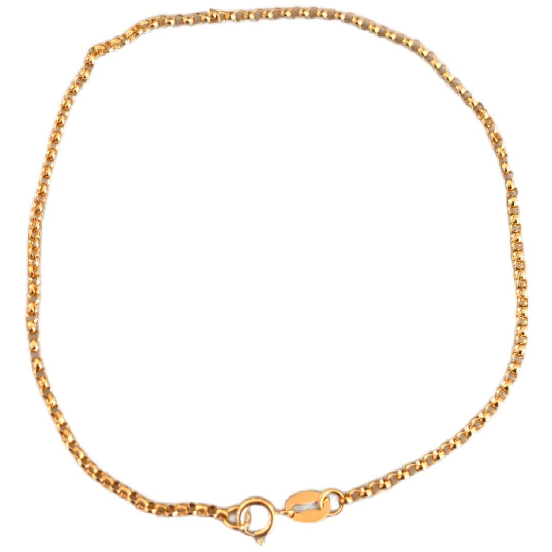 18k Saudi Gold Cadena Circle No Extender - SKU-Q7QOTPKZ