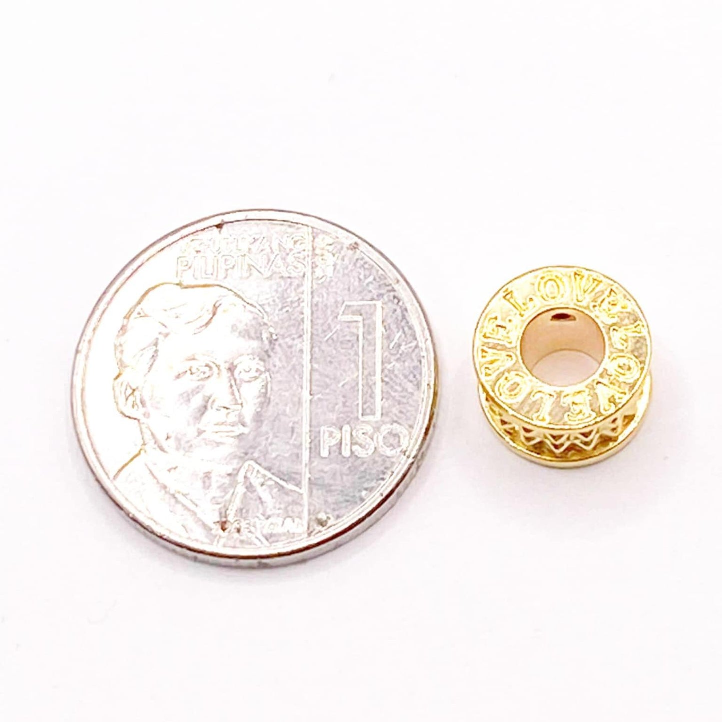 18k Saudi Gold Love Barrel Pendant AMPAW - SKU-SFJR3L7J