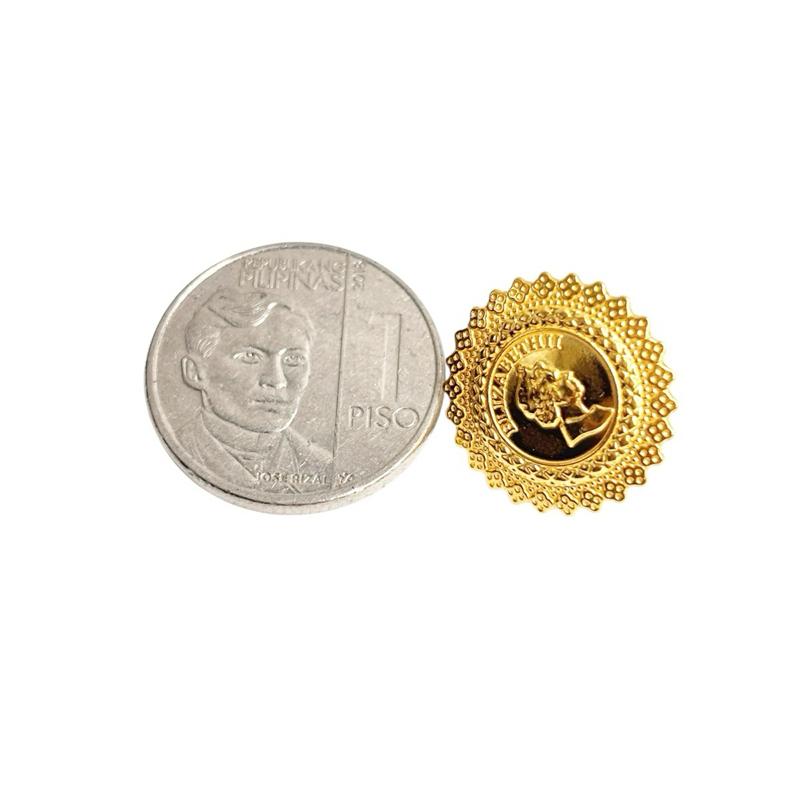 18k Saudi Gold Queen Elizabeth Medallion Earring -SKUMR030926EAR