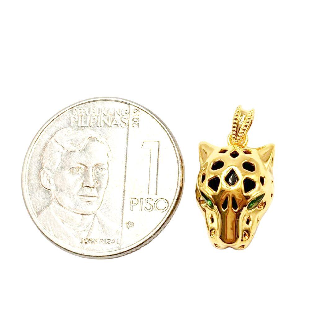 AMPAW/HOLLOW 18k Saudi Gold Panther Pendant -SKU-UJBJF12G1