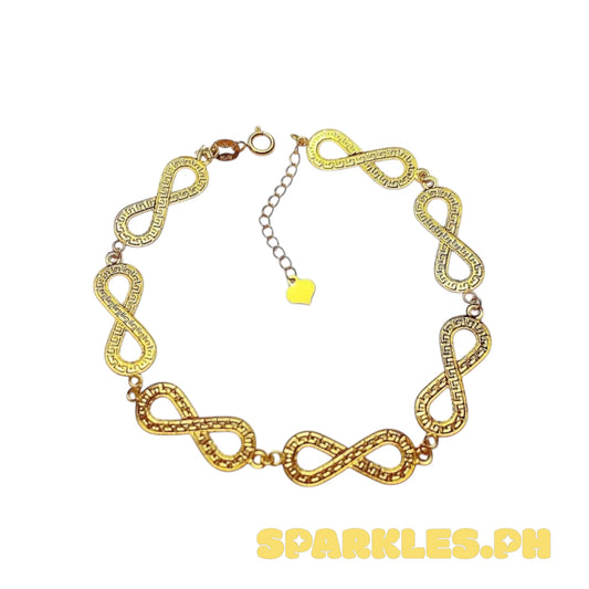 18k Saudi Gold Full Infinity Bracelet