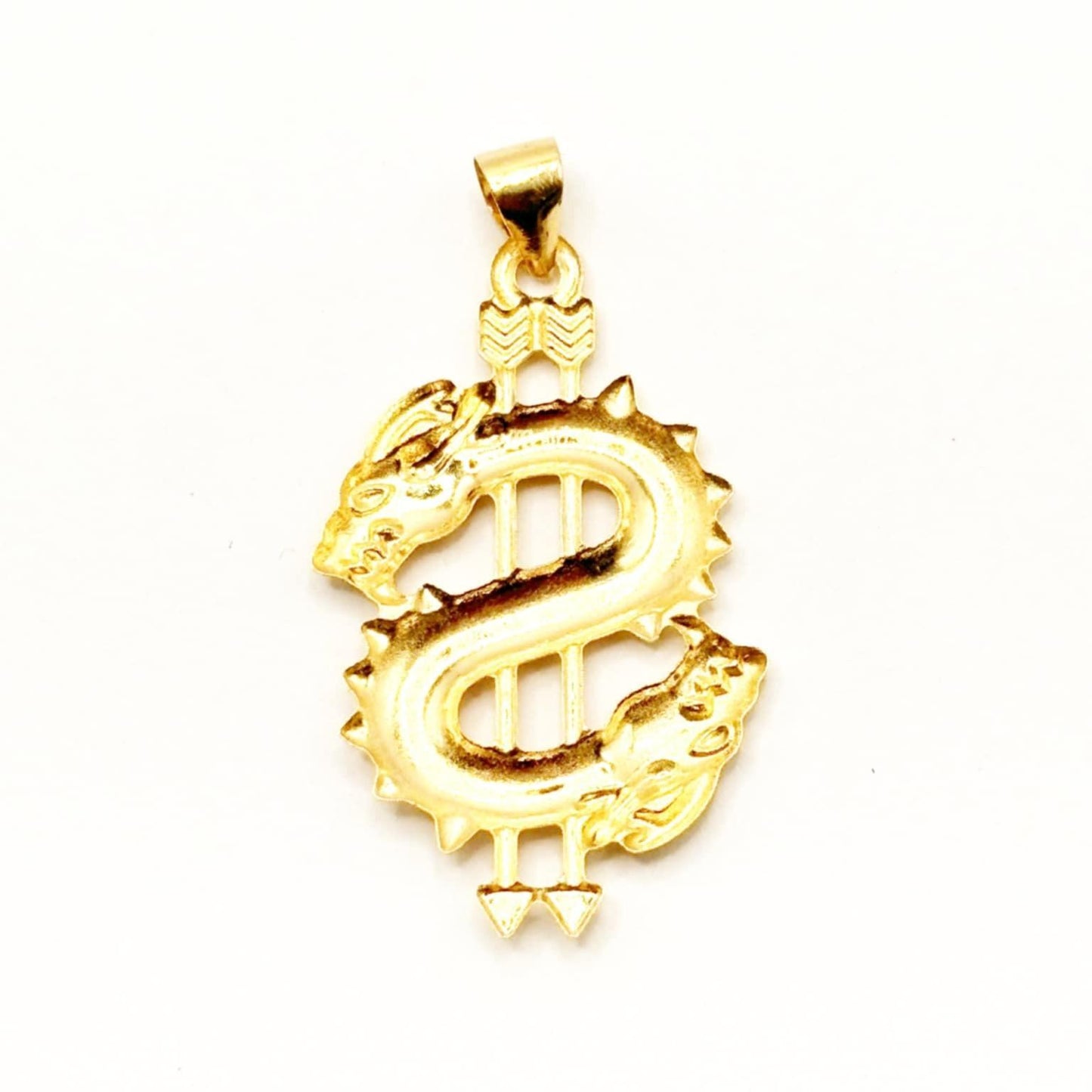18k Saudi Gold Dollar Pendant - SKU-36DIO149