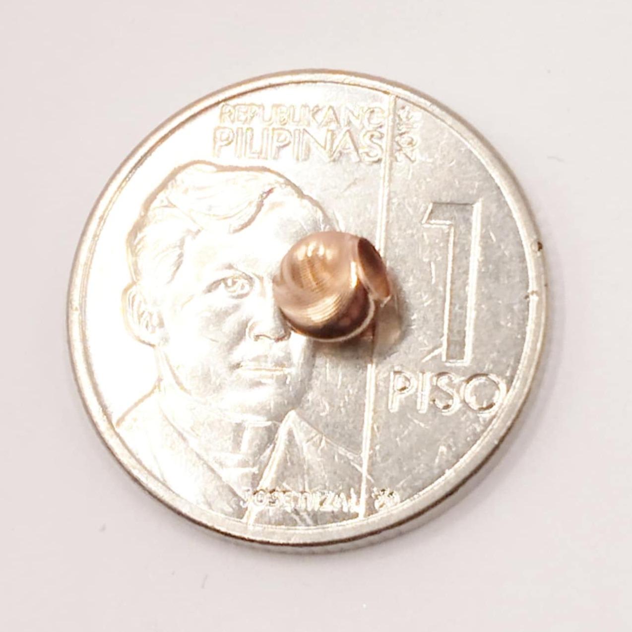 18k Saudi Gold Rose Gold Cat Eye Pendant - SKU-253F0M6Y