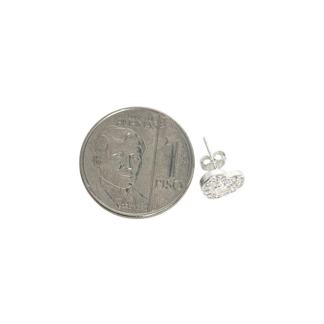 MT - 92.5 Sterling Silver - Heart Glow Earrings