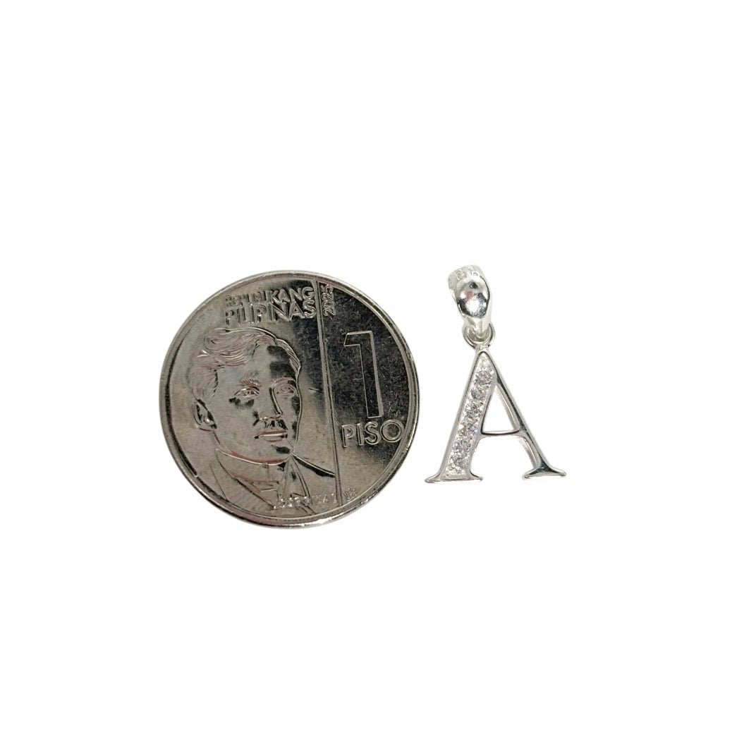 MT - 92.5 Sterling Silver - Letter A Pendant