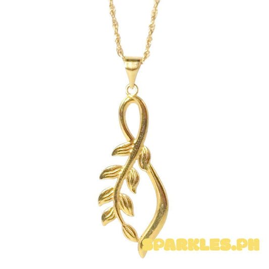 18k Saudi Gold Set Petal + Rope Chain 20"