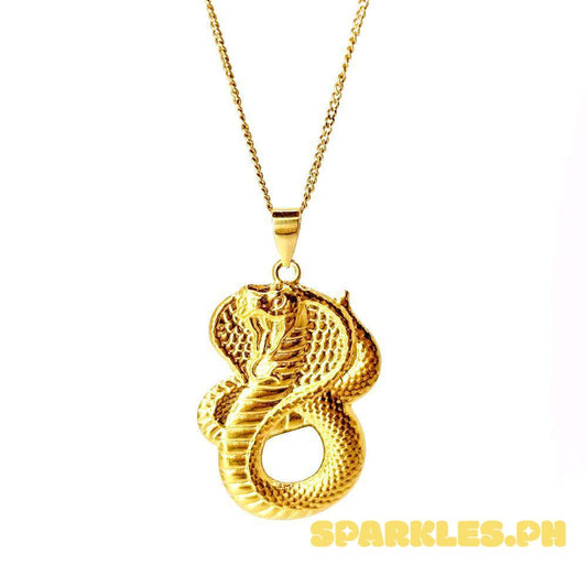 18k Saudi Gold Set Spiral Cobra + Cadena Chain 16"