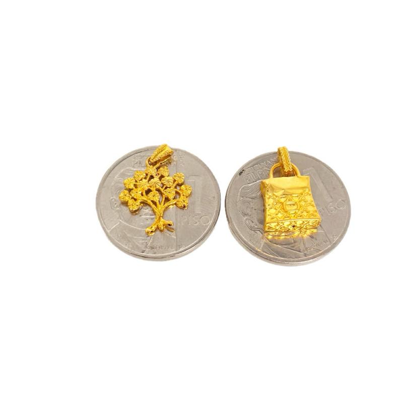 18k Saudi Gold Combo Set AMPAW/HOLLOW Punong Ginto + Tauco Chain lv1 & AMPAW/HOLLOW Handcarry Bag + Tauco Chain lv1