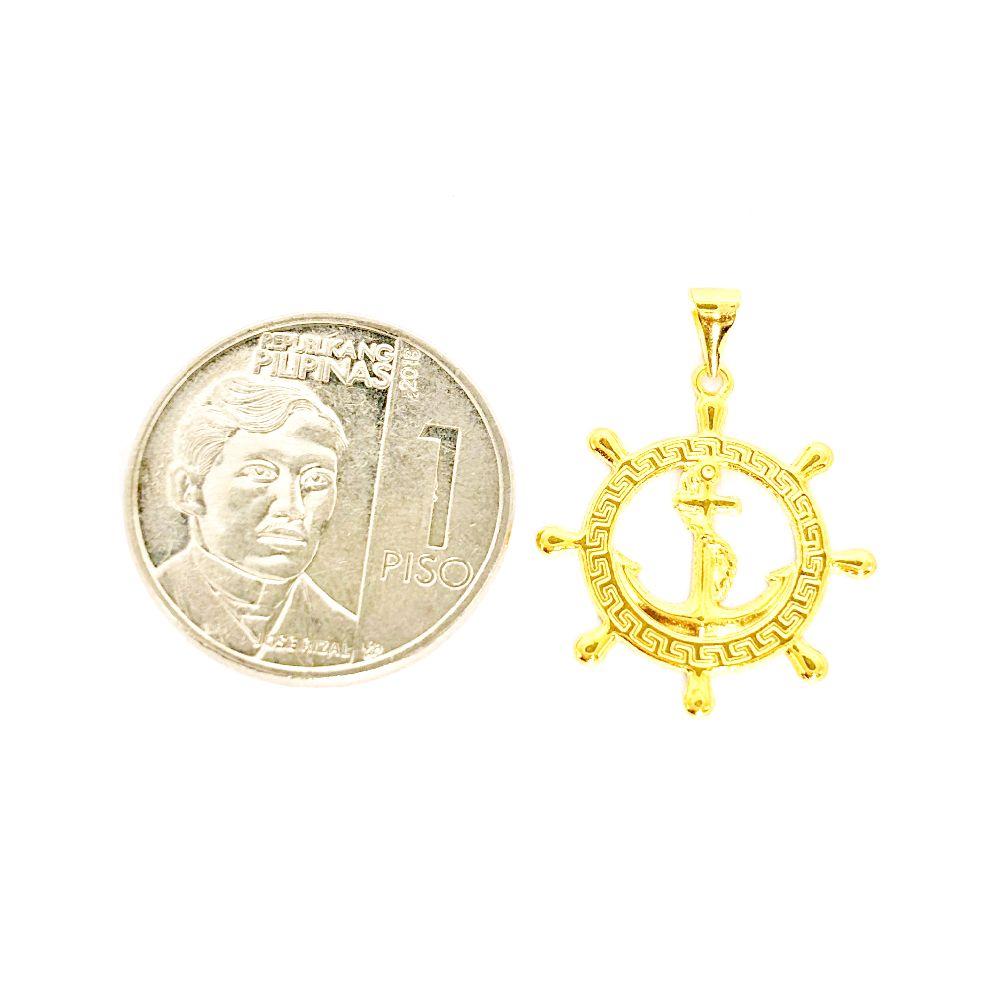 18k Saudi Gold Fenfen Anchor Pendant - SKU-1VA3BV6V