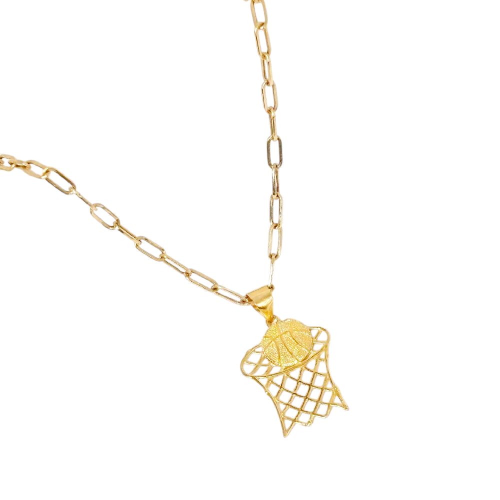 18k Saudi Gold Set Basketball + Micro Paperclip 22" MAKAPAL