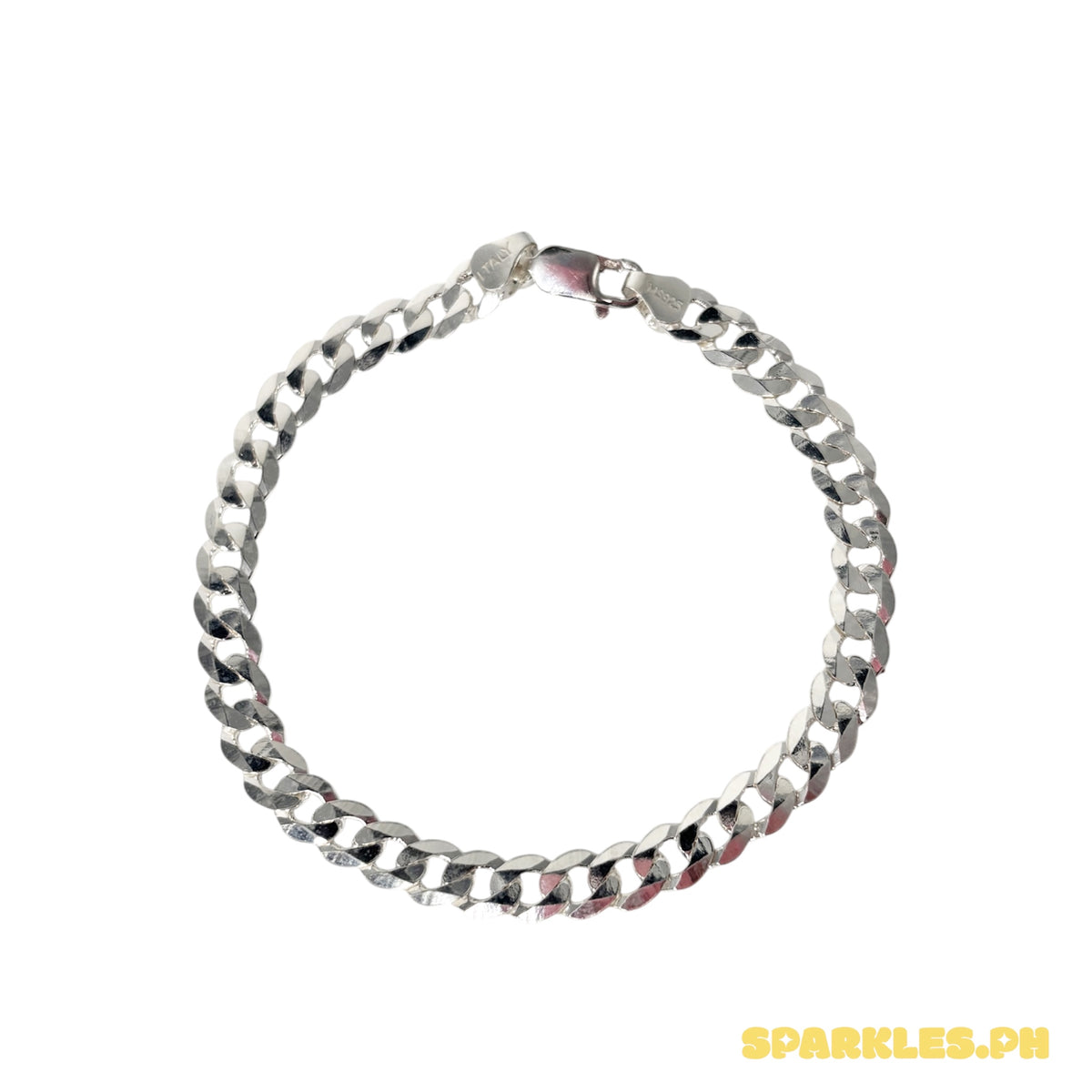 92.5 Sterling Silver - 7mm Cadena Bracelet 8.5”