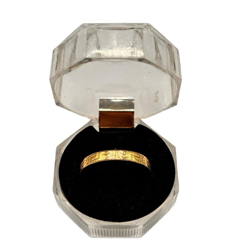 18k Saudi Gold Greek Ring Solid Pawnable - SKU-CLQKAT5R