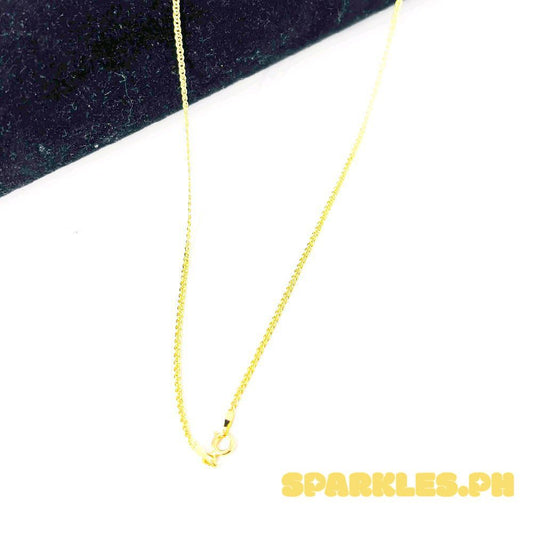18k Saudi Gold Tauco Knot Chain 18" Manipis