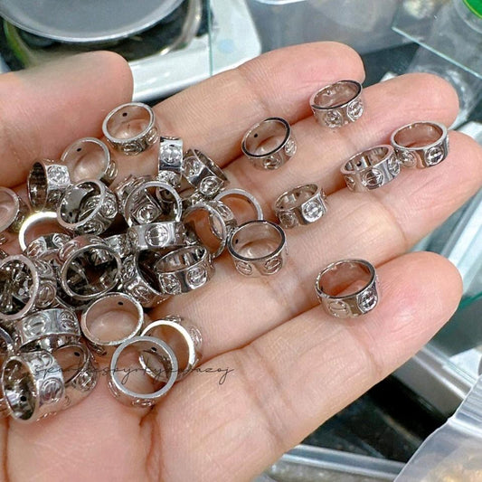 18k White Gold Karkar Barrel Ampaw - SKU-G00N0AQP