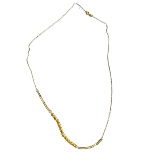 18k Saudi Gold Bubblecleep Necklace