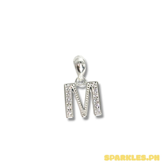 MT - 92.5 Sterling Silver - Letter M Pendant