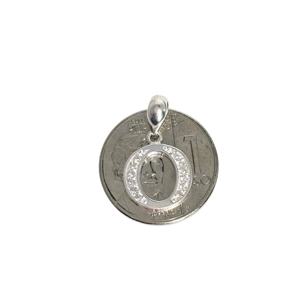 MT - 92.5 Sterling Silver - Letter O Pendant