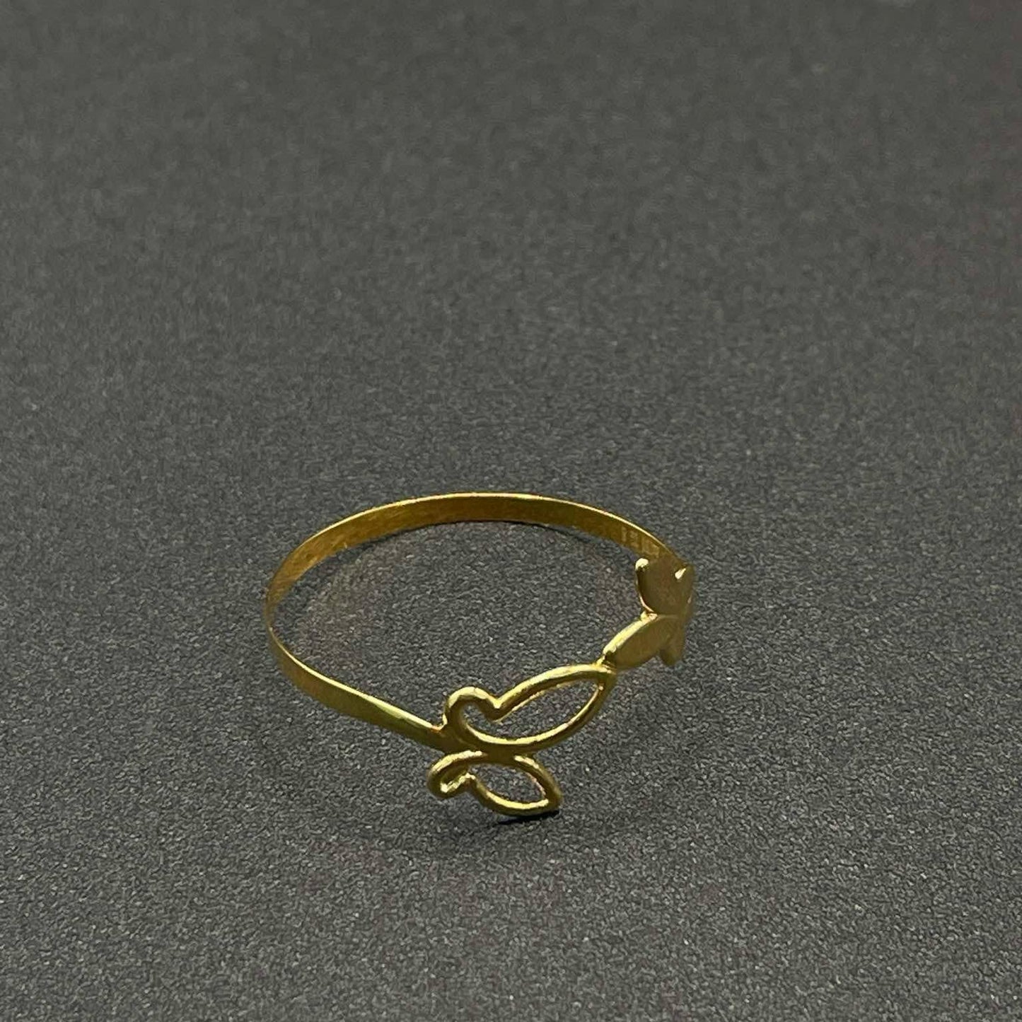 18k Saudi Gold Hermosas Ring Solid Pawnable - SKU-LIF2LZJI