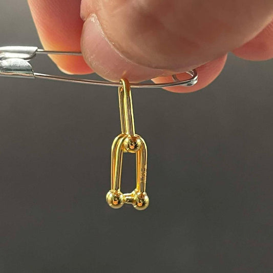 18k Saudi Gold Triple Hardware Pendant Solid Pawnable