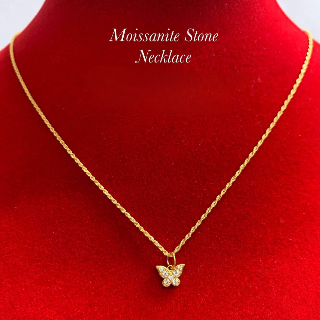 Moissanite Butterfly Shape Necklace