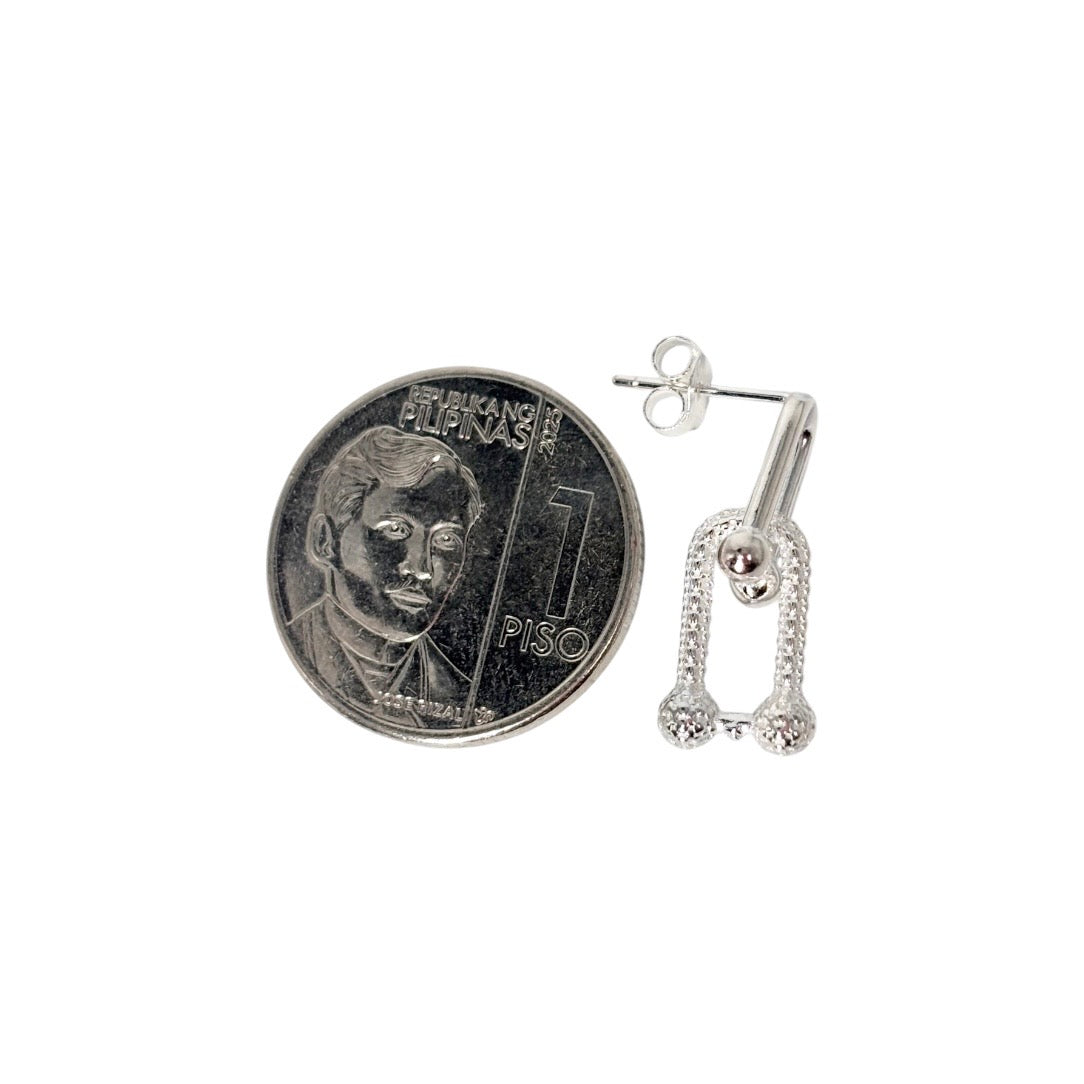 92.5 Sterling Silver - U Bar Stud Earrings
