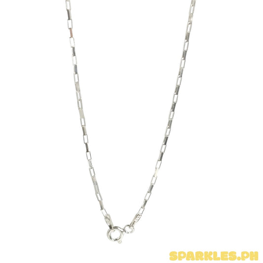 MT - 92.5 Sterling Silver - Paperclip Bar Chain