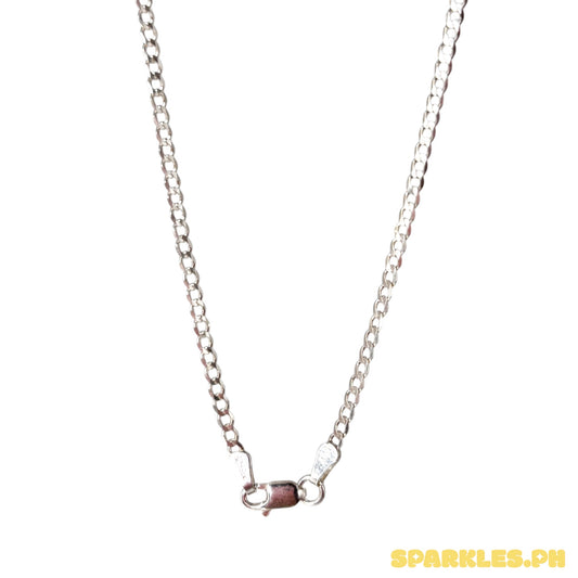 92.5 Sterling Silver - 2mm Cadena Chain 16"