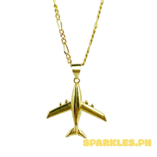 18k Saudi Gold Set Air Jet + Figaru Chain 16"