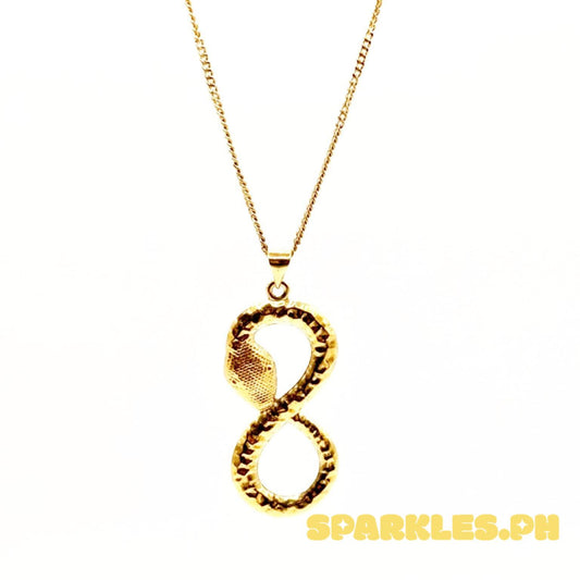 18k Saudi Gold Set Infinity Snake + Cadena Chain 20"