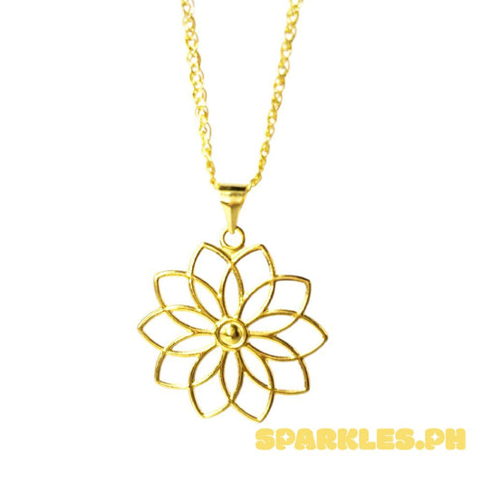 18k Saudi Gold Set Power + Tauco Knot 18" Manipis