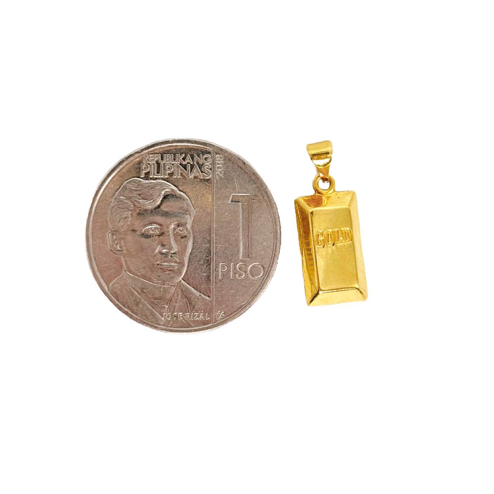 18k Saudi Gold Set Gold Bar + Micro Paperclip Makapal 22"