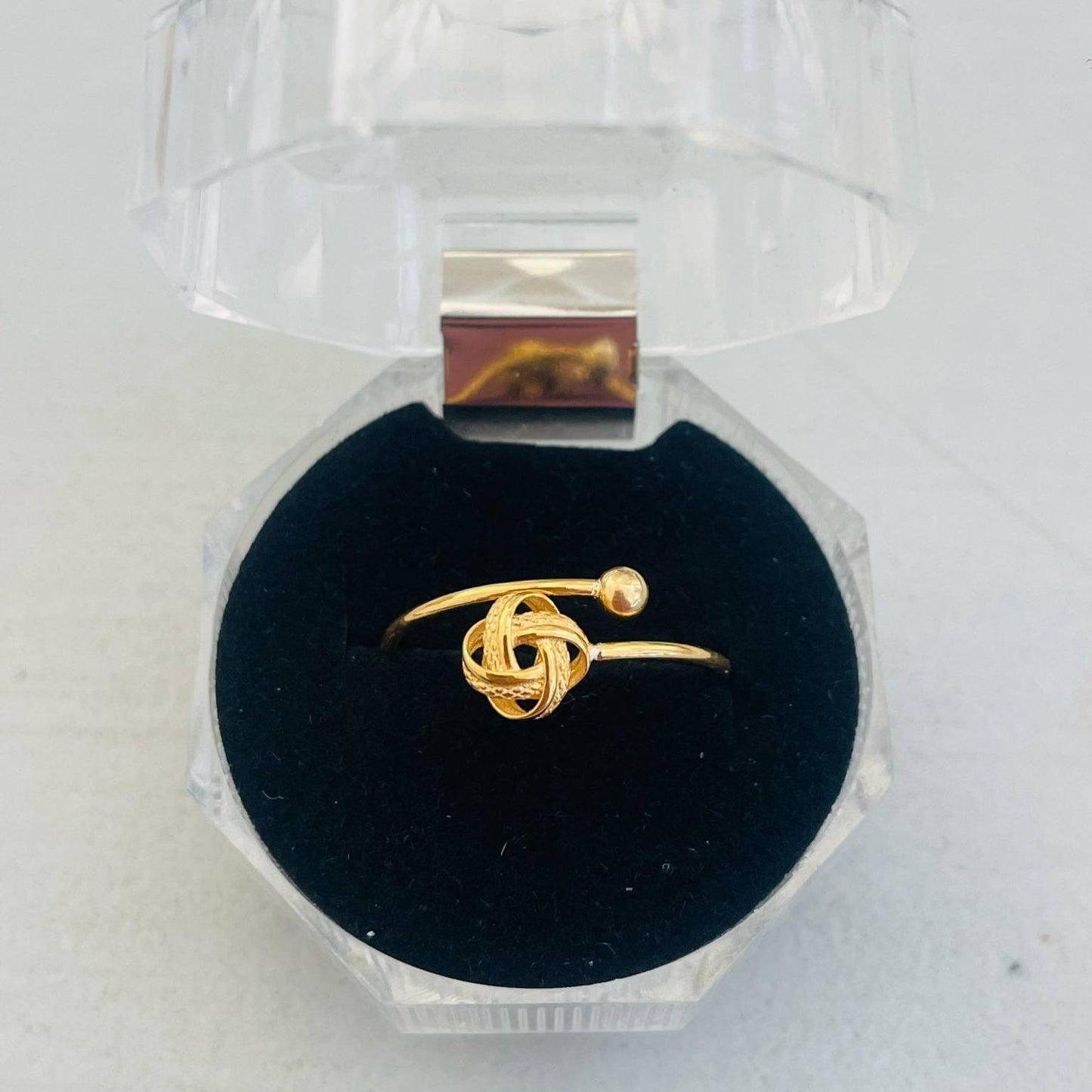 18k Saudi Gold Ensaimada Ring - SKU-HAIZSY8N