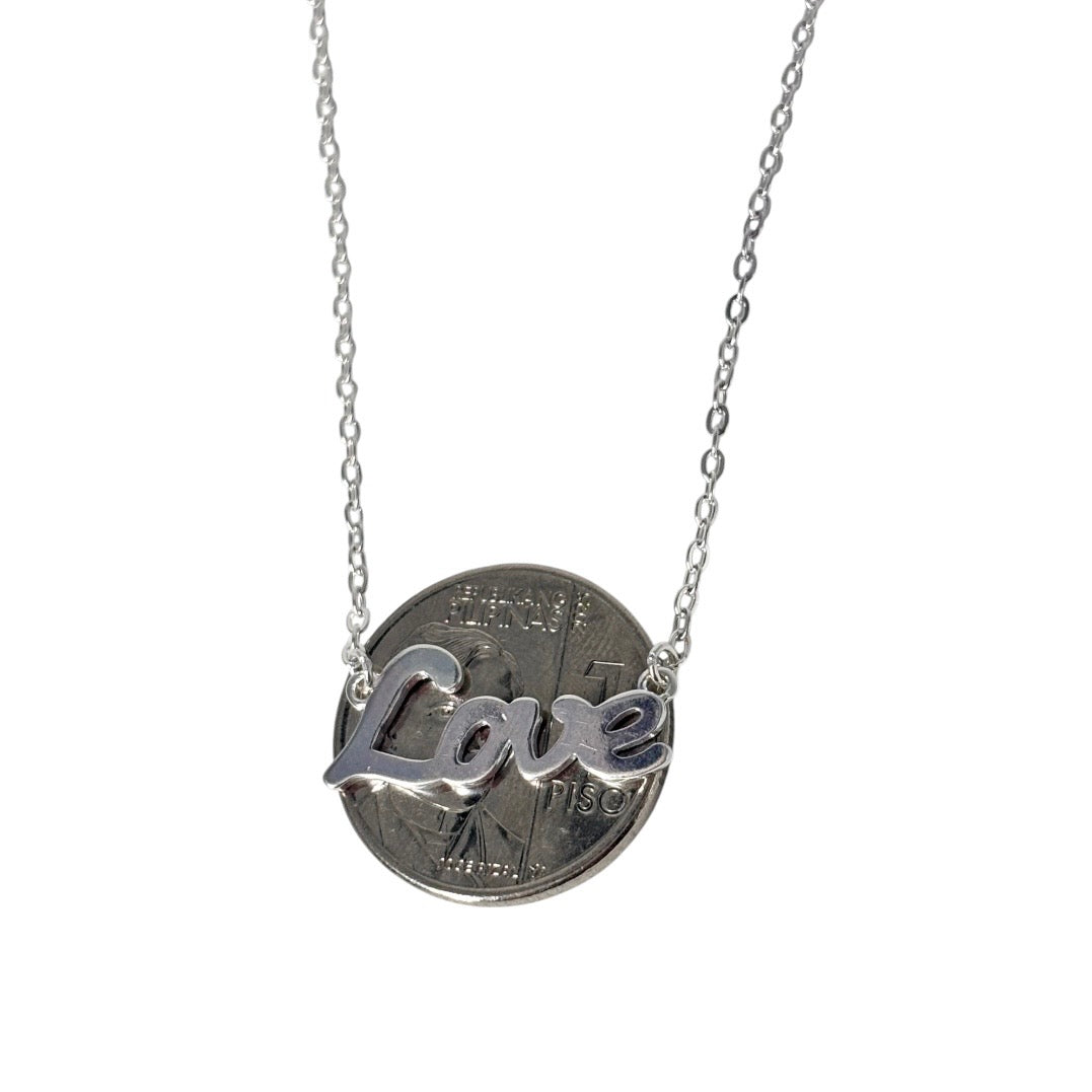 92.5 Sterling Silver - Centered Love Necklace