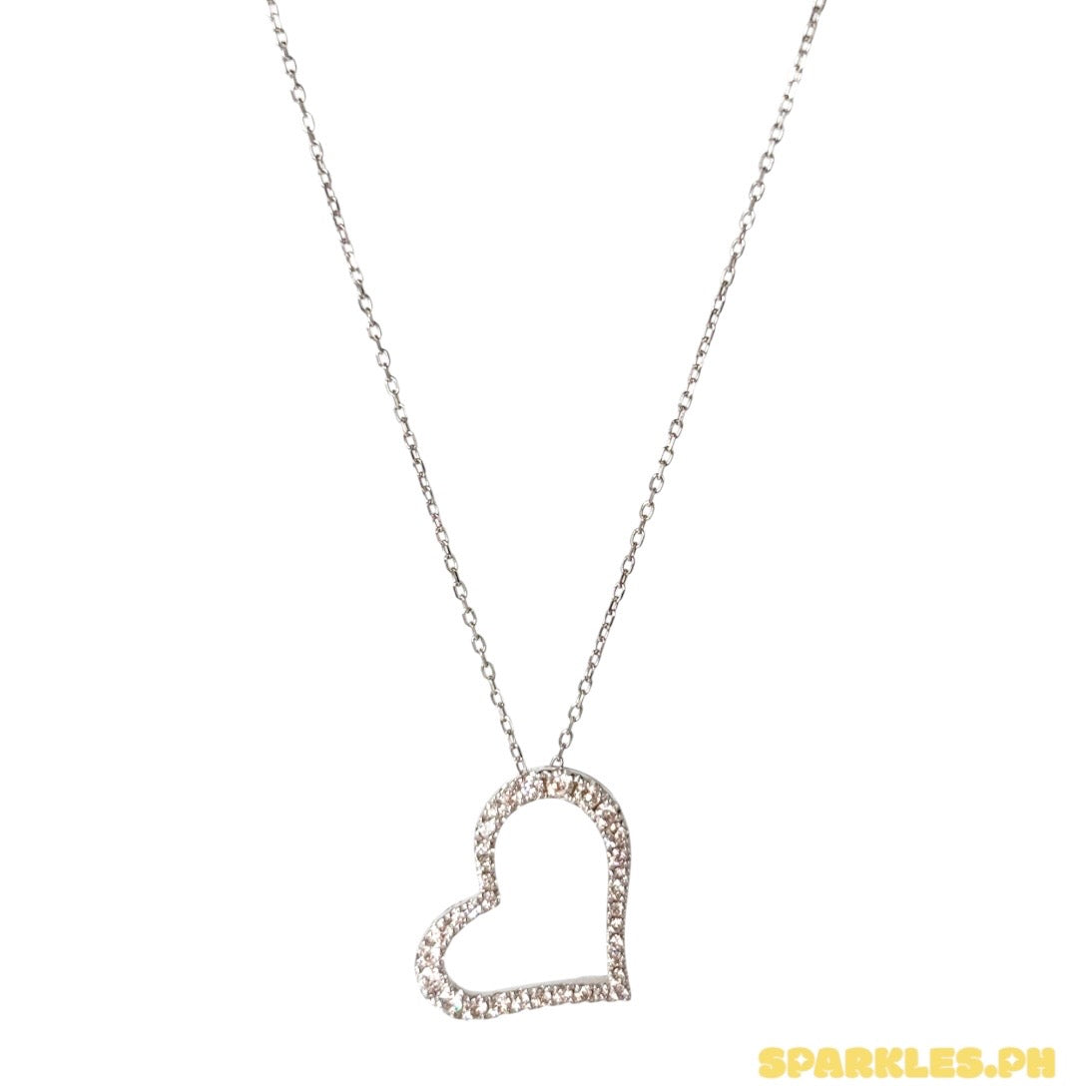 14k Natural Diamond - Heart Necklace