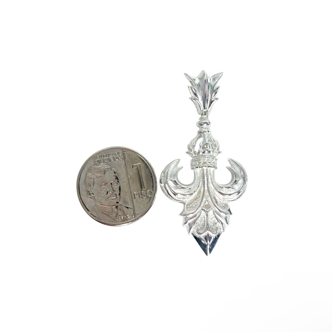 MT - 92.5 Sterling Silver - Fleur De Lis Pendant