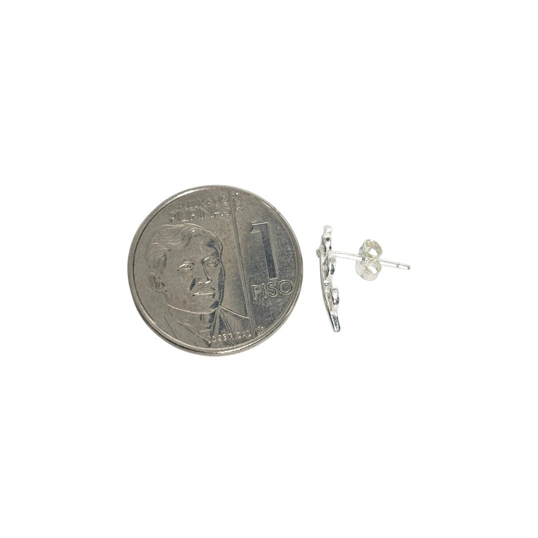 MT - 92.5 Sterling Silver - Leaf Earrings
