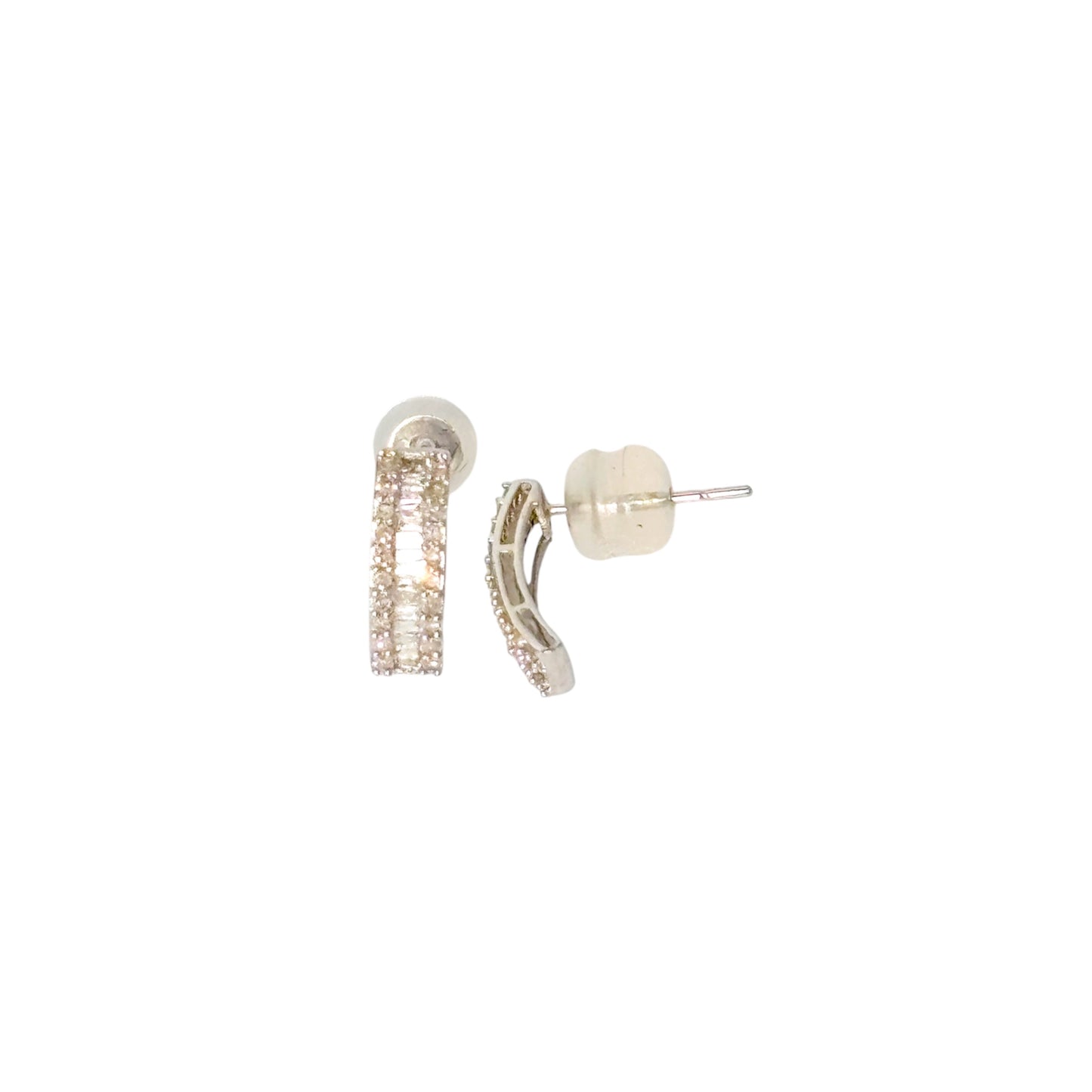 18k Natural Diamond 0.3 Carat Shimmer Arc Earring - SKU-FT1KT6PJ