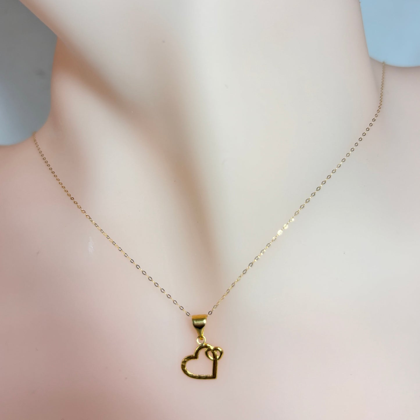 18k Saudi Gold Mini Me Heart Pendant .13 grams - SKU-GCEU7IUP