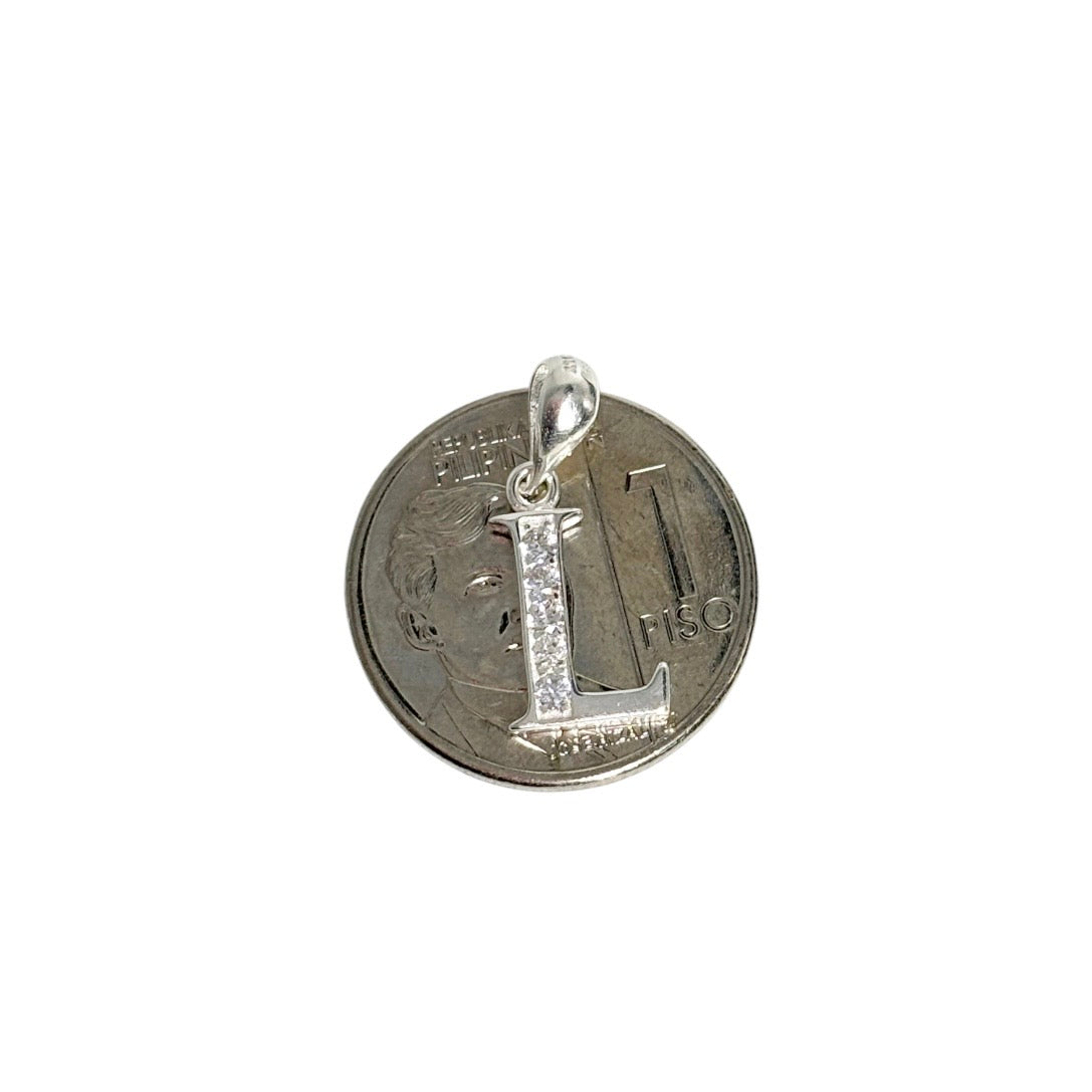 MT - 92.5 Sterling Silver - Letter L Pendant