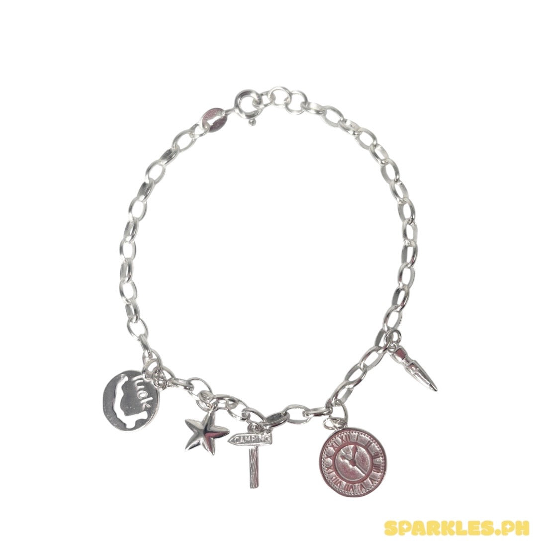 92.5 Sterling Silver - Celestial Charm Bracelet