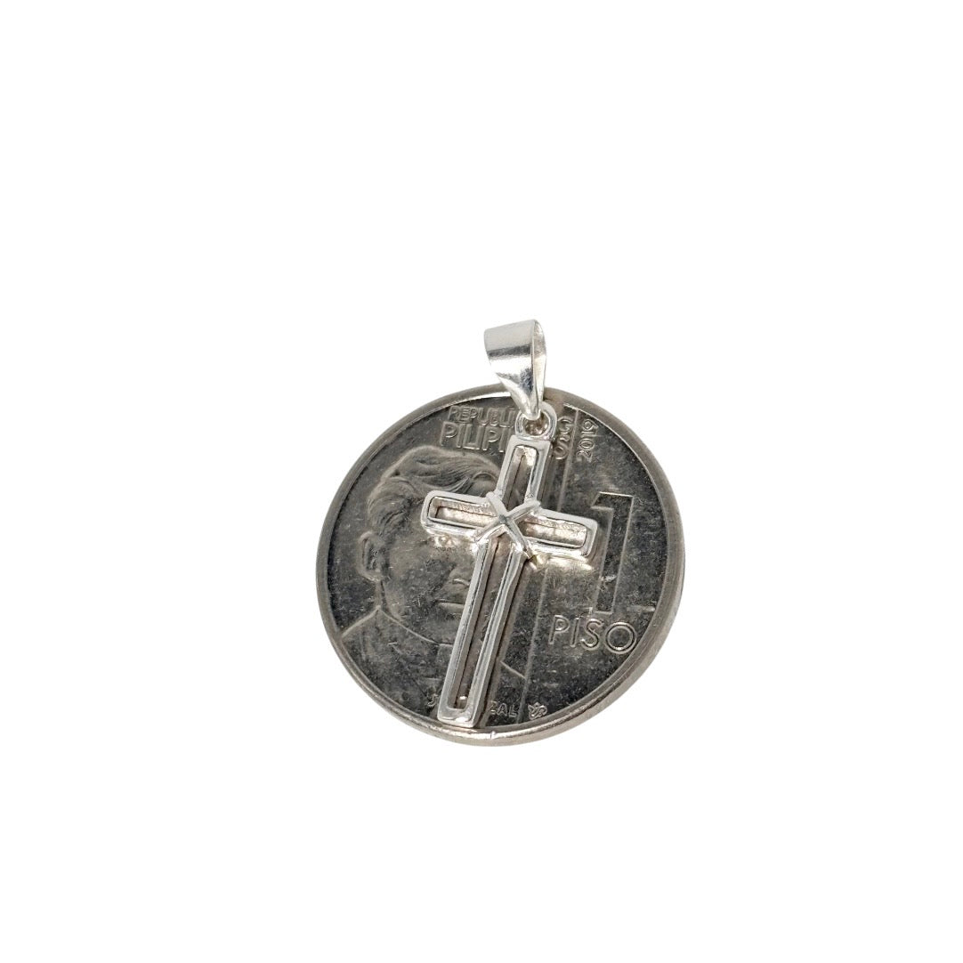 92.5 Sterling Silver - Open Cross Pendant