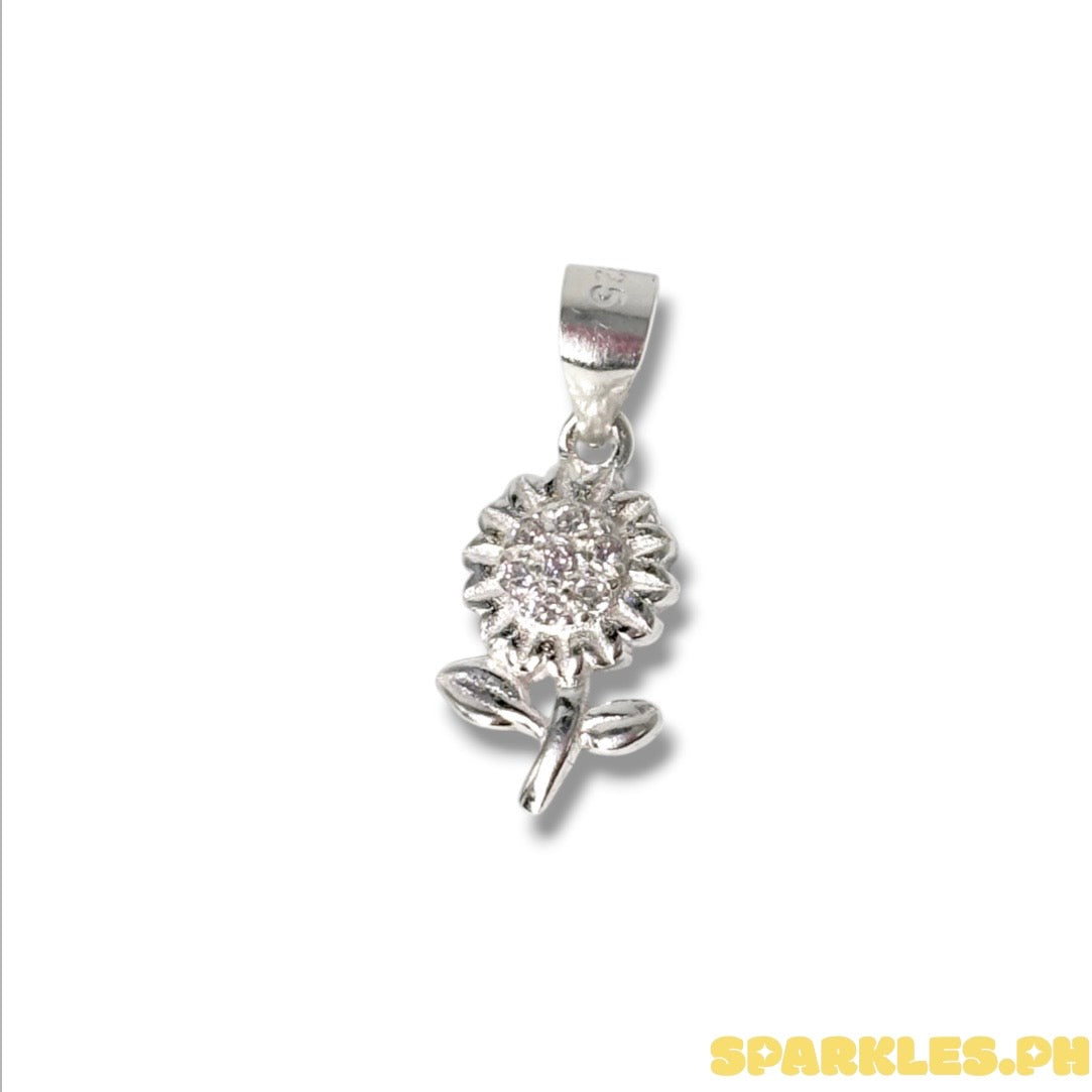 92.5 Sterling Sunflower Pendant