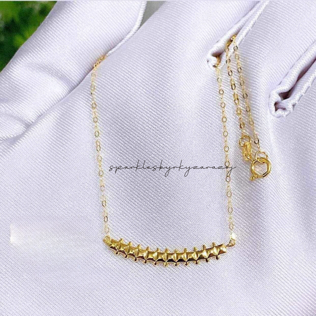 Karkar Style Necklace Solid 18k Saudi Gold