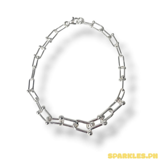 92.5 Sterling Silver - U Bar Bracelet V2
